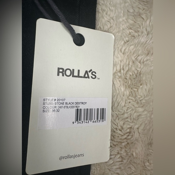 Rolla's Stubs Slim Short Leg jeans Size 36x32 - Picture 10 of 10